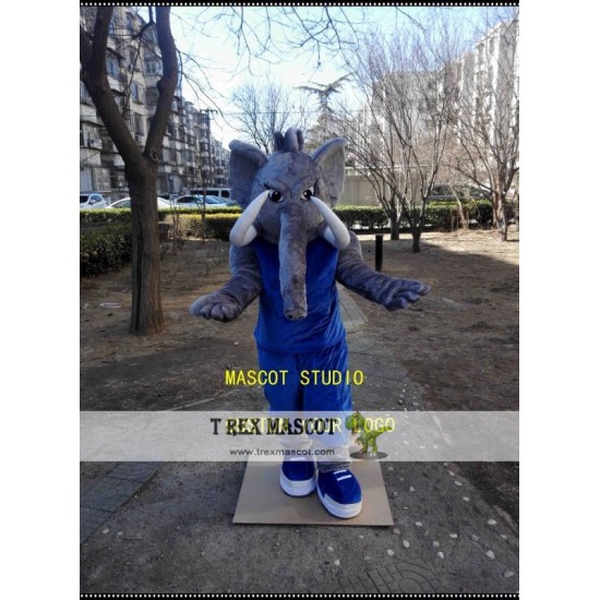 Powerful Elephant Mascot Costume