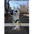 White Plush Dog Mascot Costume