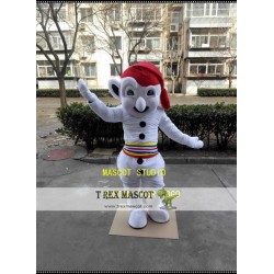 White Snowman Mascot Costume