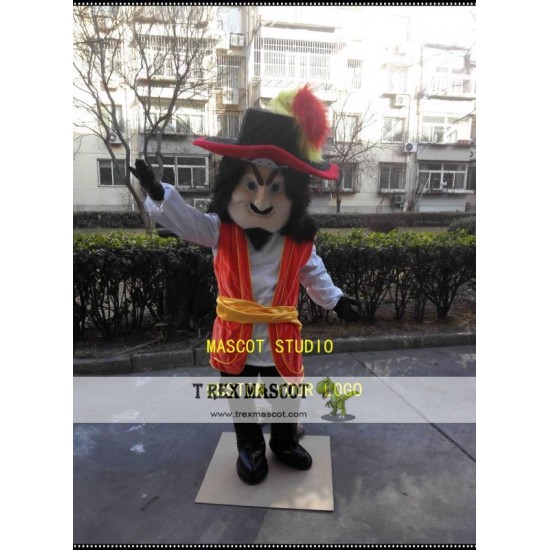 Captain Hook Pirate Mascot Costume