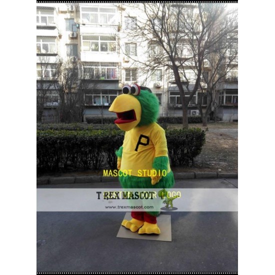 Green Parrot Mascot Costume