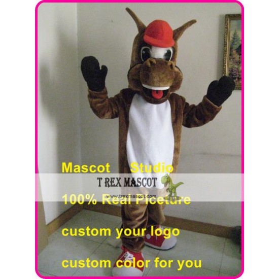 Brown Horse Mascot Costume