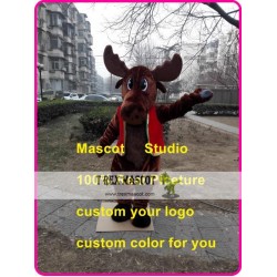 Reindeer Mascot Costume Moose Deer