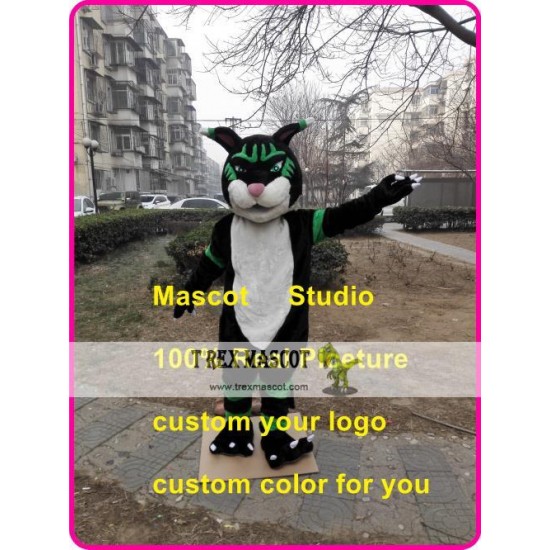 Black Panther Mascot Costume Black Wildcat