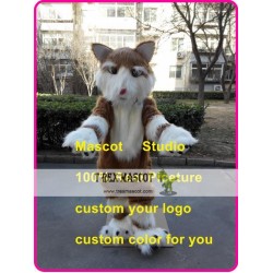 Brown Cat Mascot Costume Plush Cat