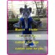 Grey Muslce Elephant Mascot Costume