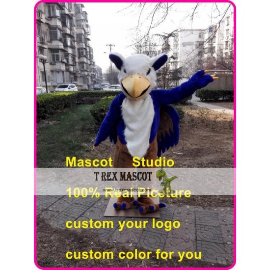 Blue Griffin Mascot Gryphon Costume