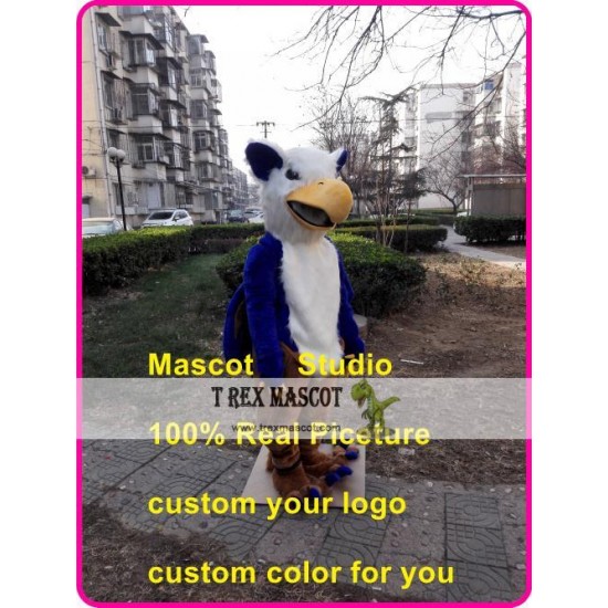 Blue Griffin Mascot Gryphon Costume