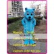 Blue Leopard Mascot Costume Blue Wildcat