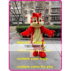 Orange Squirrel Mascot Costume