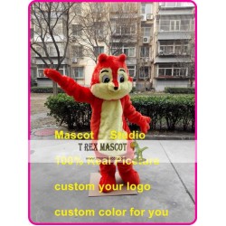 Orange Squirrel Mascot Costume