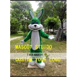 Green Rabbit Mascot Costume