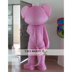 Cartoon Pink Elephant Mascot Costume