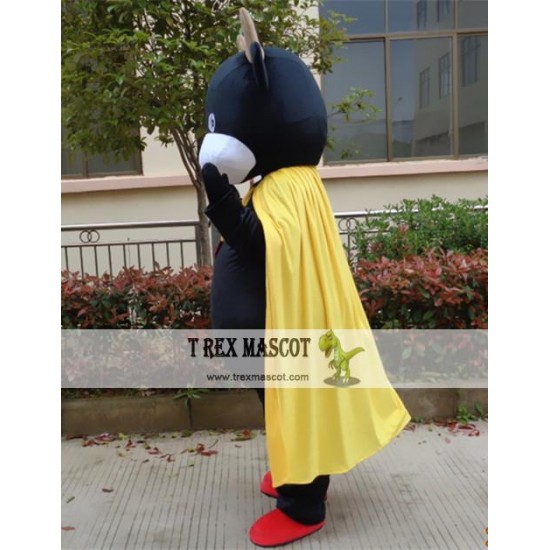 Cosplay Cartoon Animal Black Cow Mascot Costume