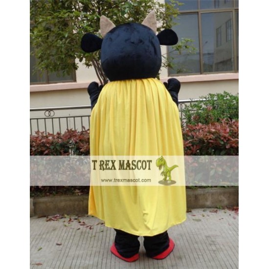 Cosplay Cartoon Animal Black Cow Mascot Costume