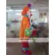 Circus Cartoon Magician Little Clown Mascot Costume