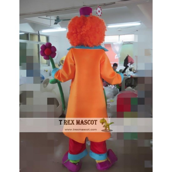 Circus Cartoon Magician Little Clown Mascot Costume