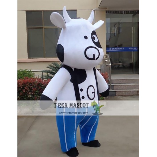 Animal Cartoon Fat Cow Mascot Costume