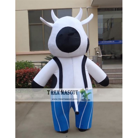 Animal Cartoon Fat Cow Mascot Costume