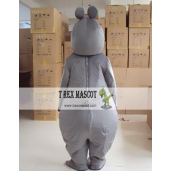 Cartoon Animal Plush Ash Hippo Mascot Costume