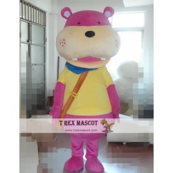 Cosplay Cartoon Animal Purple Hippo Mascot Costume