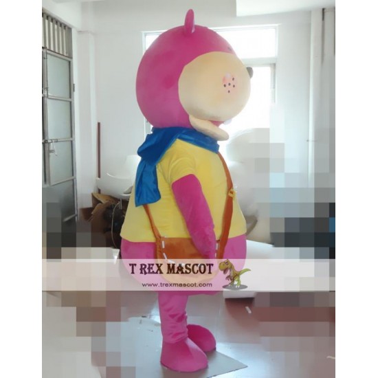 Cosplay Cartoon Animal Purple Hippo Mascot Costume