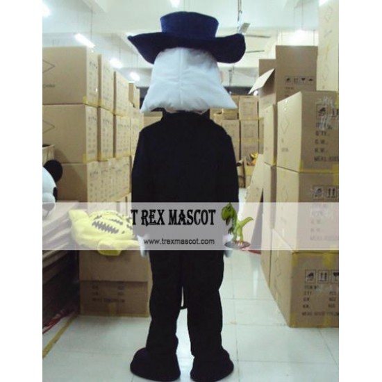 Plush American Cowboy Gentleman Cartoon Mascot Costume