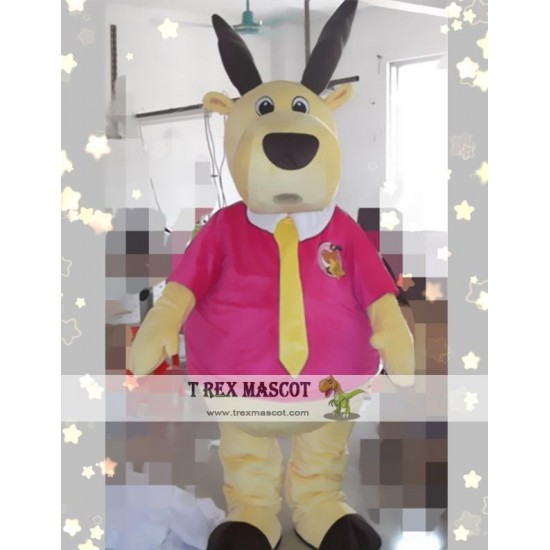 Cartoon Cosplay Animal Tie Deer Mascot Costume