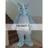 Cartoon Cosplay Animal Blue Rhino Mascot Costume