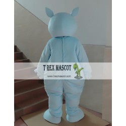 Cartoon Cosplay Animal Blue Rhino Mascot Costume