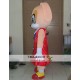 Cartoon Plush Rat Girl Mascot Costume