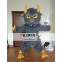 Cartoon Animal Cosplay Plush Long Bison Mascot Costume