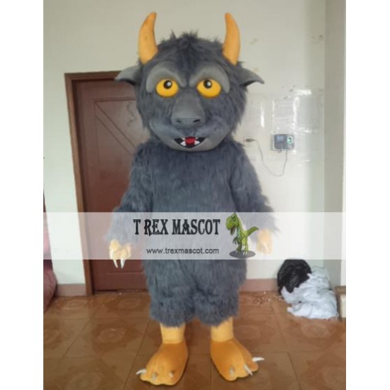 Cartoon Animal Cosplay Plush Long Bison Mascot Costume