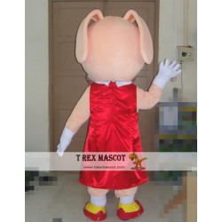 Cartoon Plush Rat Girl Mascot Costume