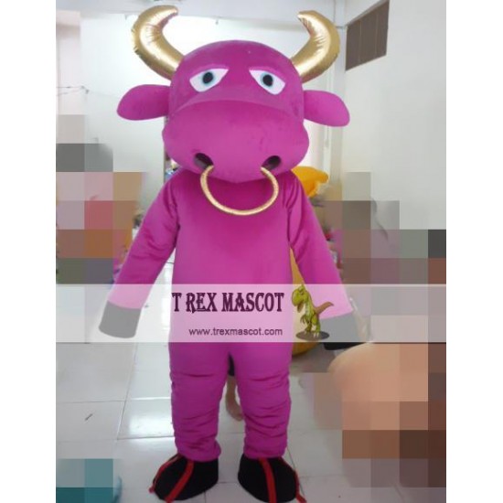 Cartoon Plush Cartoon Red Bull Mascot Costume