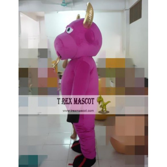 Cartoon Plush Cartoon Red Bull Mascot Costume