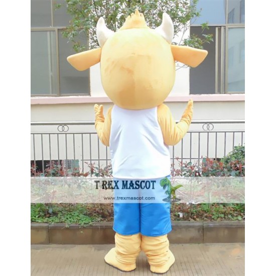 Cosplay Cartoon Little Cow Mascot Costume