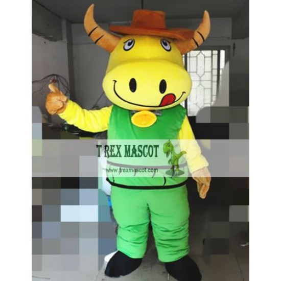 Cartoon Cosplay Cow Mascot Costume