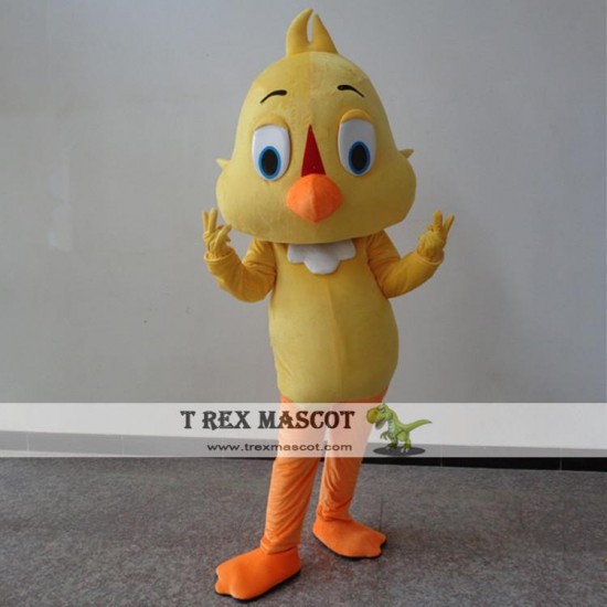 Cartoon Stuffed Animal Little Yellow Chicken Mascot Costume