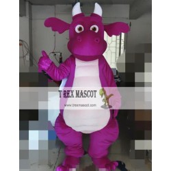 Cartoon Cosplay Plush Purple Pterosaur Dinosaur Mascot Costume