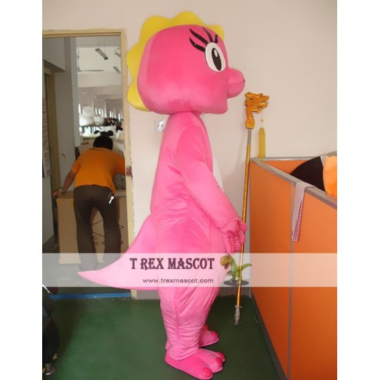 Little Cosplay Cartoon Animal Pink Little Dinosaur Mascot Costume