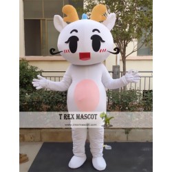 Cosplay Cartoon Little White Dragon Mascot Costume