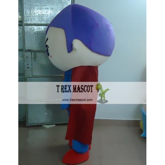 Cartoon Superman C Mascot Costume