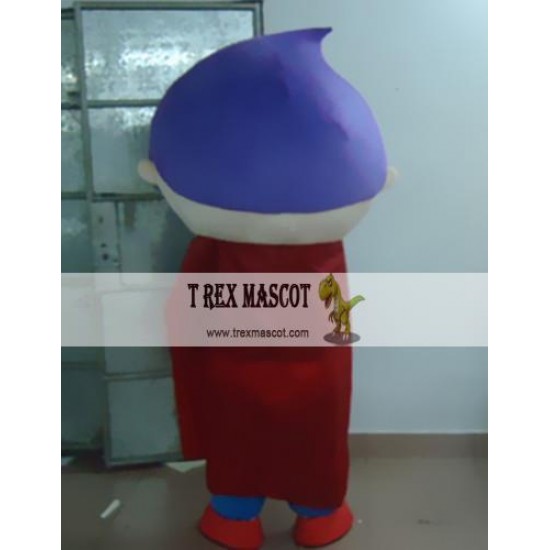 Cartoon Superman C Mascot Costume