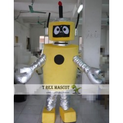 Cosplay Cartoon Yellow Robot Mascot Costume