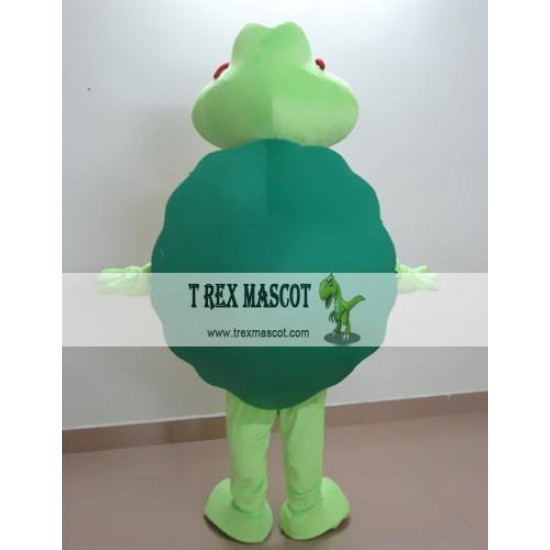 Cartoon Glasses Green Turtle Mascot Costume