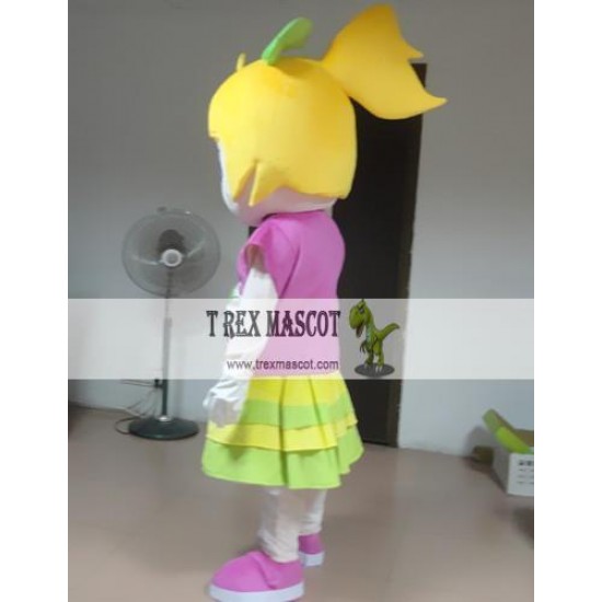 Cartoon Fruit Girl Mascot Costume