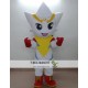 Cartoon Plush White Superman Mascot Costume