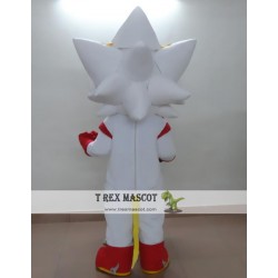 Cartoon Plush White Superman Mascot Costume