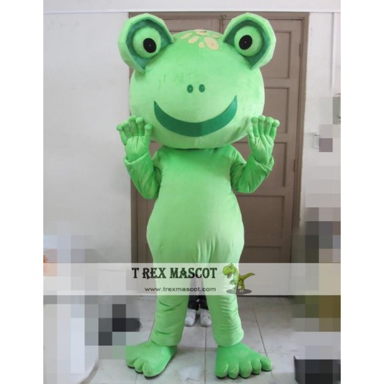 Cartoon Animal Green Frog Mascot Costume